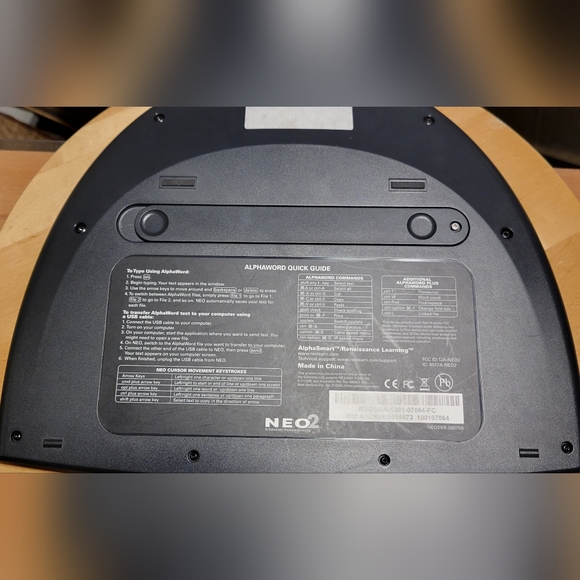 ALPHASMART NEO2 PORTABLE WORD PROCESSOR RENAISSANCE LEARNING - Picture 7 of 7